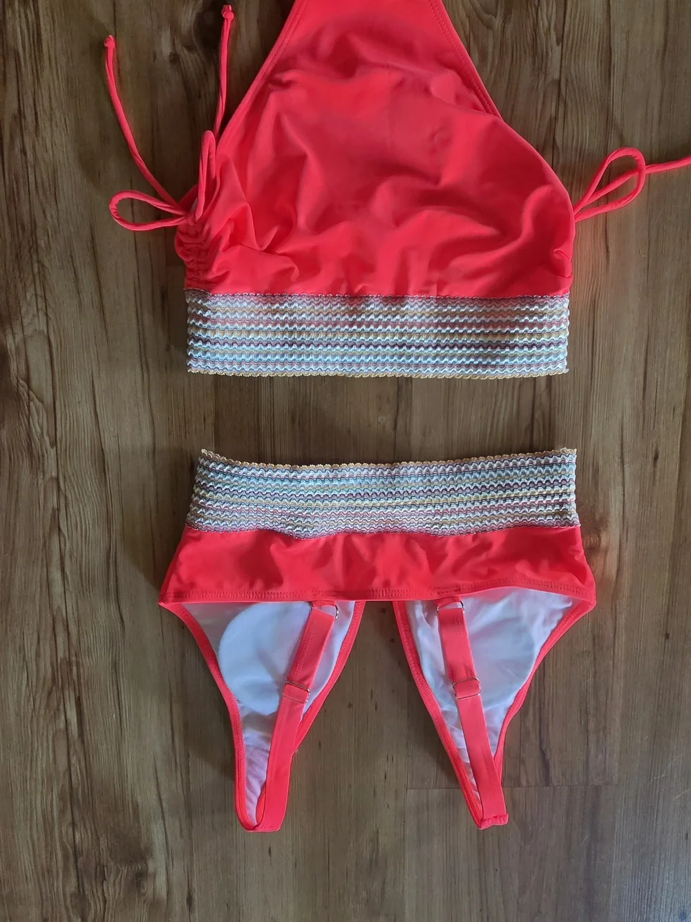 Neon Pink coral Small Bikini